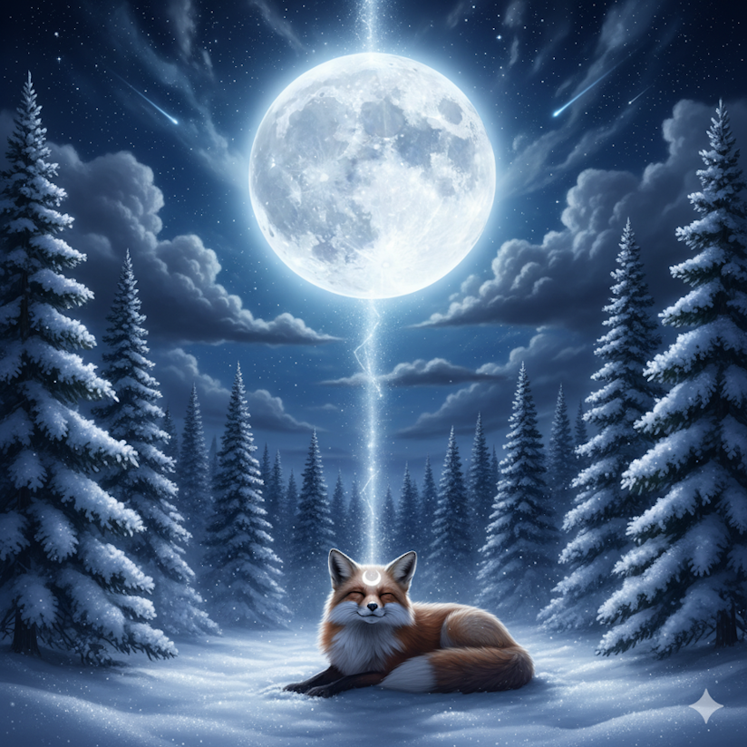 Le renard et la lune
